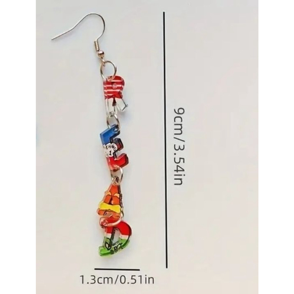 Read Earrings One Size Multi-color - Picture 2 of 2